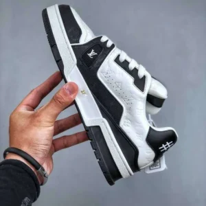Louis Vuitton #54 Signature Black White Trainer - Image 2