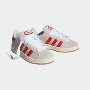 Adidas Campus 00s Crystal White Scarlet - Image 3