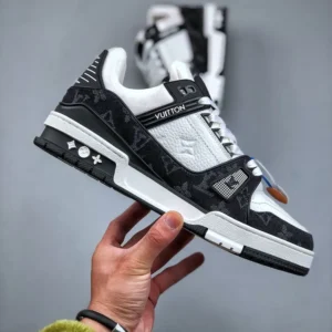 Louis Vuitton Black White Trainer - Image 3