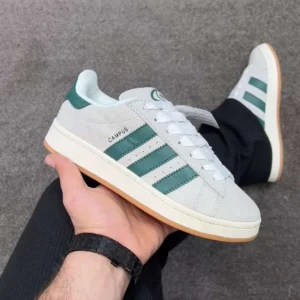 Adidas Campus 00s Crystal White Dark Green - Image 2