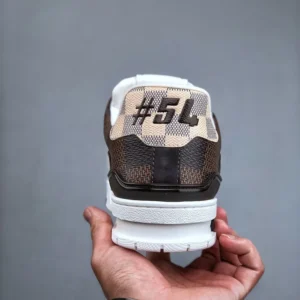 Louis Vuitton #54 Signature Damier Ebene Multi Trainer - Image 4