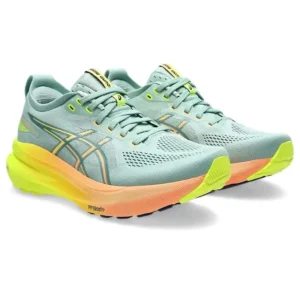 ASICS Gel-Kayano 31 Paris Light Celadon & Safety Yellow - Image 2