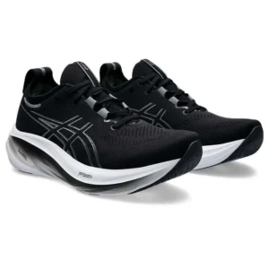 Asics Gel-Nimbus 26 Black & Graphite Grey - Image 2