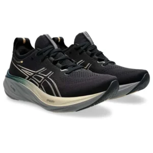 Asics Gel-Nimbus 26 Platinum Black & Champagne - Image 2