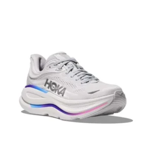 HOKA Bondi 9 Cosmic Grey & White - Image 2