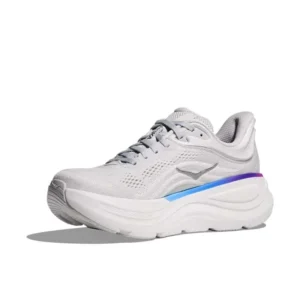 HOKA Bondi 9 Cosmic Grey & White - Image 3