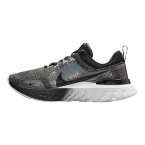 Nike React Infinity Run Flyknit 3 Premium Black Zebra Iridescent - Image 2