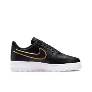 Nike Air Force 1′ 07 LV8 Low Black Metalic Gold - Image 3