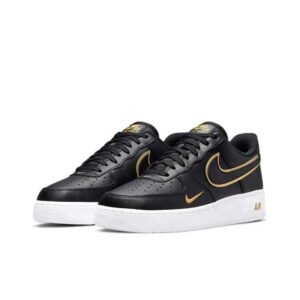Nike Air Force 1′ 07 LV8 Low Black Metalic Gold - Image 4