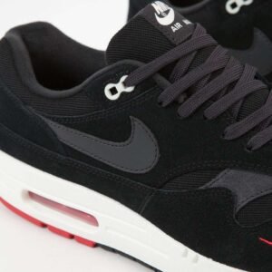 Nike Air Max 1 Premium Black University Red Sail Oil Grey STASP - Image 4