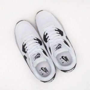 Nike Air Max 90 Essential White Black Matt Silver - Image 6