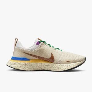 Nike React Infinity Run Flyknit 3 Premium Moving Company Phantom Oatmeal Citron - Image 2