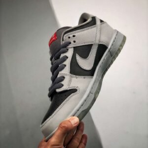 Atlas x Nike SB Dunk Low Wolf Grey Black Challenge Red - Image 5