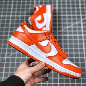 Nike Dunk Low Retro UNLV Varsity Red Medium Grey White Orange - Image 2