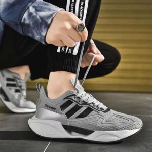 TRACER Grey Black Breathable Causal Running Shoes - Image 2