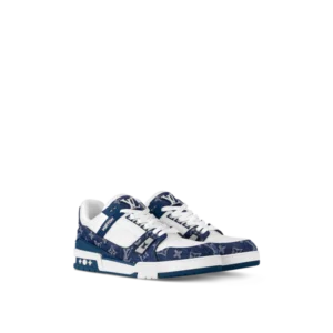 Louis Vuitton Blue White Trainer - Image 7